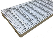 gbc Contenitore porta monete euro WEDO2 per tutte le monete in euro e centesimi. Permette di contare e ordinare rapidamente le monete, garantendo un notevole risparmio di tempo. Con 8 colonne per tutti i tagli con indicazione dellimporto contenuto. Contiene 500 monete: 0,01x80, 0,02x80, 0,05x80, 0,10x70, 0,20x65, 0,50x60, 1x60, 2x65 WED800031