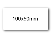 wereinaristea EtichetteAutoadesive aRegistro, 100x50mm(50x100) Carta BIANCO, in foglietti da 116x170, 3 etichette per foglio, (10 fogli).