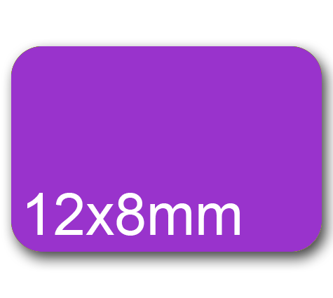wereinaristea EtichetteAutoadesive, aREGISTRO, 12x8mm(8x12) CartaVIOLA In 10 foglietti da 116x170mm, 60 etichette per foglio.