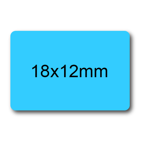 wereinaristea EtichetteAutoadesive PerfettoRegistro 18x12mm(12x18) CartaAZURRO In foglietti da 116x170, 56 etichette per foglio, (10 fogli).