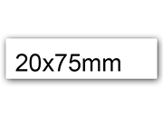wereinaristea EtichetteAutoadesive, aRegistro, 20x75mm(75x20) BIANCO, in foglietti da 125x164, 10 etichette per foglio.