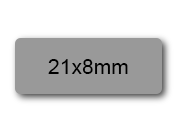 wereinaristea EtichetteAutoadesive aRegistro. 21x8mm(8x21) CartaGRIGIA In foglietti da 116x170, 70 etichette per foglio, (10 fogli).