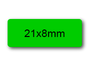 wereinaristea EtichetteAutoadesive aRegistro. 21x8mm(8x21) CartaVERDE WER21x8ve.