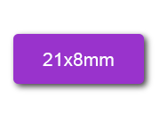 wereinaristea EtichetteAutoadesive aRegistro. 21x8mm(8x21) CartaVIOLA In foglietti da 116x170, 70 etichette per foglio, (10 fogli) WER21x8vi
