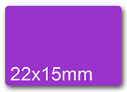 wereinaristea EtichetteAutoadesive aRegistro. 22x15mm(15x22) CartaVIOLA WER22x15vi.