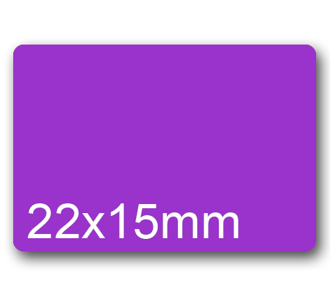 wereinaristea EtichetteAutoadesive aRegistro. 22x15mm(15x22) CartaVIOLA VIOLA, in foglietti da 116x170, 42 etichette per foglio, (10 fogli).