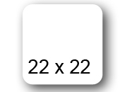 wereinaristea EtichetteAutoadesive. aRegistro 22x22mm cartaBIANCA In foglietti da 130x165, 30 etichette per foglio pla130280d25