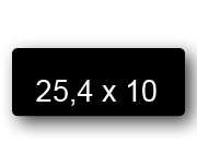 wereinaristea EtichetteAutoadesive, 25,4x10(10x25,4mm) CartaNERA BRA2970ner.