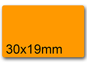 wereinaristea EtichetteAutoadesive aRegistro 30x19mm(19x30) CartaARANCIONE WER30x19ar.