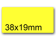 wereinaristea EtichetteAutoadesive aRegistro, 38x19mm(19x38) CartaGIALLA WER38x19gi.