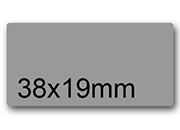 wereinaristea EtichetteAutoadesive aRegistro, 38x19mm(19x38) CartaGRIGIA WER38x19gr.