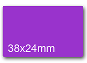 wereinaristea EtichetteAutoadesive aRegistro, 38x24mm(24x38) CartaVIOLA WER38x24vi.