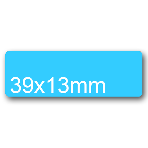 wereinaristea EtichetteAutoadesive aRegistro, 39x13mm(13x39) Carta AZZURRO, in foglietti da 116x170, 28 etichette per foglio, (10 fogli).