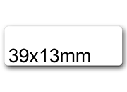 wereinaristea EtichetteAutoadesive aRegistro, 39x13mm(13x39) Carta BIANCO, in foglietti da 116x170, 28 etichette per foglio, (10 fogli).