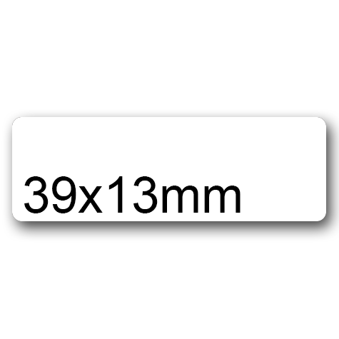 wereinaristea EtichetteAutoadesive aRegistro, 39x13mm(13x39) Carta BIANCO, in foglietti da 116x170, 28 etichette per foglio, (10 fogli).