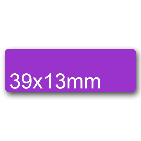 wereinaristea EtichetteAutoadesive aRegistro, 39x13mm(13x39) Carta VIOLA, in foglietti da 116x170, 28 etichette per foglio, (10 fogli).