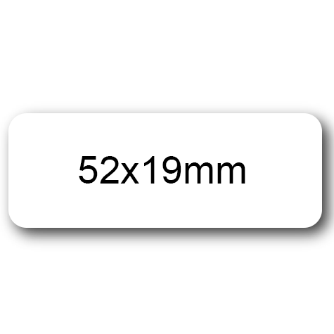 wereinaristea EtichetteAutoadesive aRegistro, 52x19mm(19x52) Carta BIANCO, in foglietti da 116x170, 15 etichette per foglio, (10 fogli).