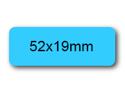 wereinaristea EtichetteAutoadesive aRegistro, 52x19mm(19x52) Carta AZZURRO, in foglietti da 116x170, 15 etichette per foglio, (10 fogli) wer52x19az