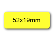 wereinaristea EtichetteAutoadesive aRegistro, 52x19mm(19x52) Carta wer52x19gi.