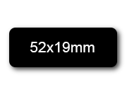wereinaristea EtichetteAutoadesive aRegistro, 52x19mm(19x52) Carta NERO, in foglietti da 116x170, 15 etichette per foglio, (10 fogli) wer52x19ne