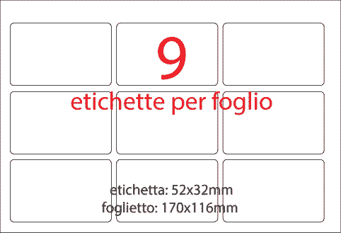 wereinaristea EtichetteAutoadesive aRegistro 52x32mm(32x52) Carta COLORI ASSORTITI, in foglietti da 116x170. La confezione contiene 600 etichette per ognuno dei seguenti colori: GIALLO, ROSA, ARANCIONE, ROSSO, GRIGIO, VERDE, VIOLA, AZZURRO, MARRONE, NERO.