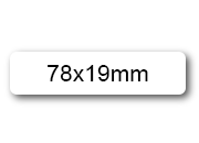 wereinaristea EtichetteAutoadesive aRegistro, 78x19mm(19x78) Carta BIANCO, in foglietti da 116x170, 10 etichette per foglio, (10 fogli).