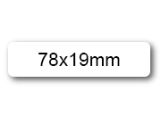 wereinaristea EtichetteAutoadesive aRegistro, 78x19mm(19x78) Carta BIANCO, in foglietti da 116x170, 10 etichette per foglio, (10 fogli) werBE19x78