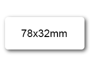 wereinaristea EtichetteAutoadesive aRegistro, 78x32mm(32x78) Carta BIANCO, in foglietti da 116x170, 6 etichette per foglio, (10 fogli).