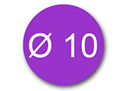 wereinaristea EtichetteAutoadesive aRegistro, diametro 10 WERd10vi.