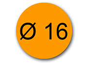 wereinaristea Etichette autoadesive Tik-Fix, a registro, diametro mm 16 PLA130050ar.