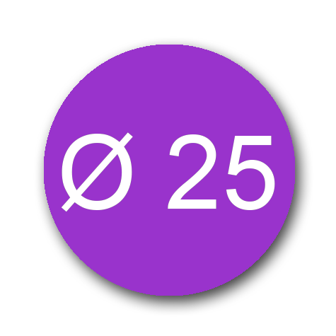 wereinaristea EtichetteAutoadesive aRegistro, diametro 25 VIOLA, in foglietti da 116x170, 24 etichette per foglio, (10 fogli).