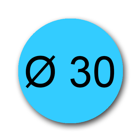 wereinaristea EtichetteAutoadesive aRegistro, diametro 30 AZZURRO, in foglietti da 116x170, 15 etichette per foglio, (10 fogli).