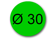 wereinaristea EtichetteAutoadesive rotonde, diametro 30mm VERDE, adesivo Permanente, per ink-jet, laser e fotocopiatrici, su foglio A4 (210x297mm) bra2957VE
