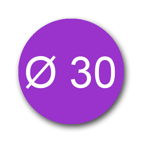 wereinaristea EtichetteAutoadesive aRegistro, diametro 30 VIOLA, in foglietti da 116x170, 15 etichette per foglio, (10 fogli).