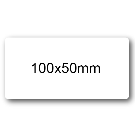 wereinaristea EtichetteAutoadesive aRegistro, 100x50mm(50x100) Carta BIANCO, in foglietti da 116x170, 3 etichette per foglio, (10 fogli).
