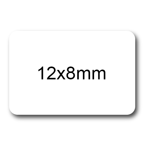 wereinaristea EtichetteAutoadesive, aREGISTRO 12x8mm(8x12) CartaBIANCA In 10 foglietti da 116x170mm, 60 etichette per foglio.