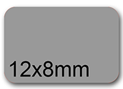 wereinaristea EtichetteAutoadesive, aREGISTRO, 12x8mm(8x12) CartaGRIGIA In 10 foglietti da 116x170mm, 60 etichette per foglio WER12x8gr