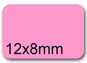 wereinaristea EtichetteAutoadesive, aREGISTRO, 12x8mm(8x12) CartaROSA In 10 foglietti da 116x170mm, 60 etichette per foglio.