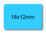 wereinaristea EtichetteAutoadesive PerfettoRegistro 18x12mm(12x18) CartaAZURRO In foglietti da 116x170, 56 etichette per foglio, (10 fogli) WER18x12az