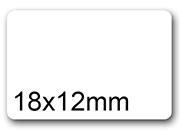 wereinaristea EtichetteAutoadesive PerfettoRegistro 18x12mm(12x18) CartaBIANCA In foglietti da 116x170, 56 etichette per foglio, (10 fogli).