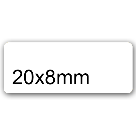 wereinaristea EtichetteAutoadesive aRegistro, 8x20mm(20x8) BIANCO, in foglietti da 145x175, 96 etichette per foglio.