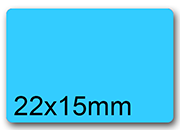 wereinaristea EtichetteAutoadesive aRegistro. 22x15mm(15x22) CartaAZZURRA AZZURRO, in foglietti da 116x170, 42 etichette per foglio, (10 fogli).