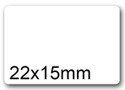 wereinaristea EtichetteAutoadesive aRegistro. 22x15mm(15x22) CartaBIANCA BIANCO, in foglietti da 116x170, 42 etichette per foglio, (10 fogli) WER22x15