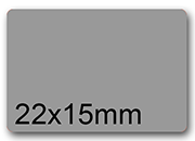 wereinaristea EtichetteAutoadesive aRegistro. 22x15mm(15x22) CartaGRIGIA GRIGIO, in foglietti da 116x170, 42 etichette per foglio, (10 fogli) WER22x15gr