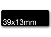 wereinaristea EtichetteAutoadesive aRegistro, 39x13mm(13x39) Carta NERO, in foglietti da 116x170, 28 etichette per foglio, (10 fogli).