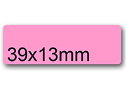 wereinaristea EtichetteAutoadesive aRegistro, 39x13mm(13x39) Carta ROSA, in foglietti da 116x170, 28 etichette per foglio, (10 fogli) WER39x13rs
