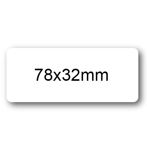 wereinaristea EtichetteAutoadesive aRegistro, 78x32mm(32x78) Carta BIANCO, in foglietti da 116x170, 6 etichette per foglio, (10 fogli).