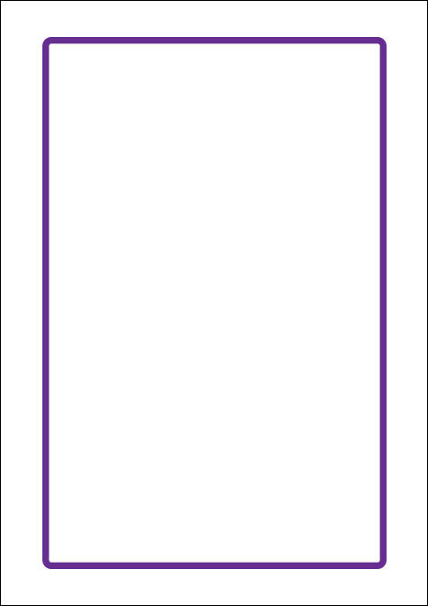 carta Carta personalizzata con bordo -viola- per stampanti laser & inkjet. Formato a4 (21x29,7 cm), 95gr x mq, personalizzata a tema.