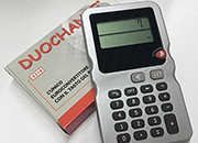 gbc DuoChange. Lunico convertitore con il tasto del resto Calcolatrice portatile , dimensioni 65x115x10mm, Esegue anche le 4 operazioni WIL6218